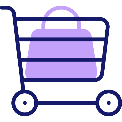 carrito de compras Inipagistudio Lineal Color icono