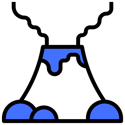 vulkaan Inipagistudio Blue icoon