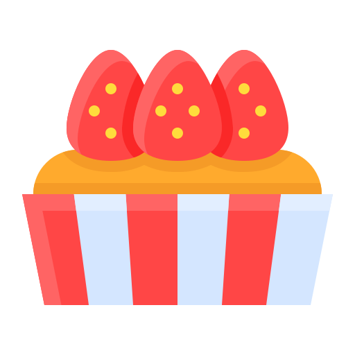 Strawberry cake Generic Flat icon