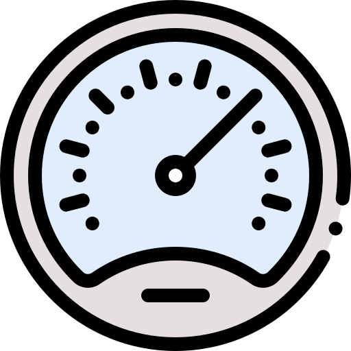 Tachometer Detailed Rounded Lineal color icon