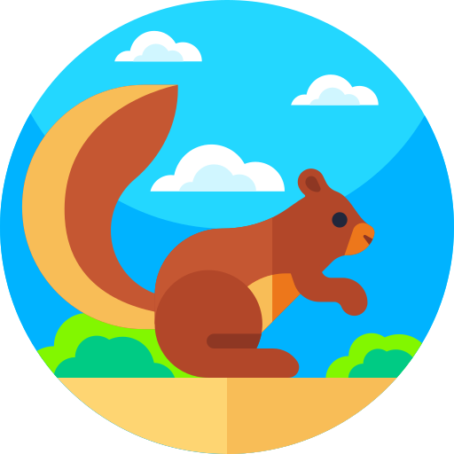 scoiattolo Geometric Flat Circular Flat icona