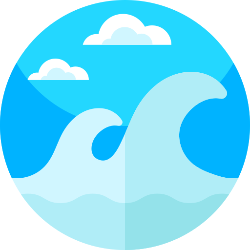 웨이브 Geometric Flat Circular Flat icon