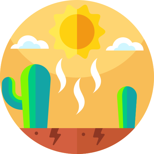 가뭄 Geometric Flat Circular Flat icon