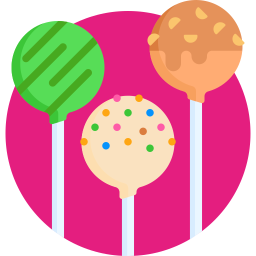 Cake pop Detailed Flat Circular Flat icon