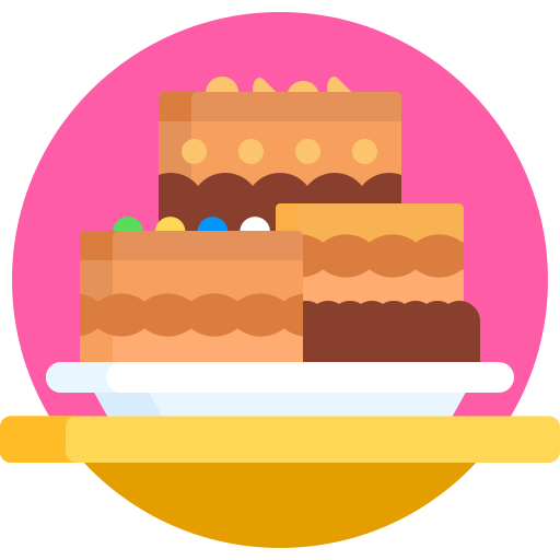 brownies Detailed Flat Circular Flat icon