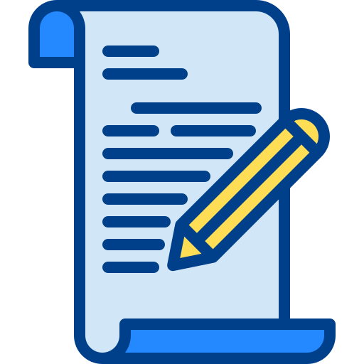 Writing Generic Outline Color icon