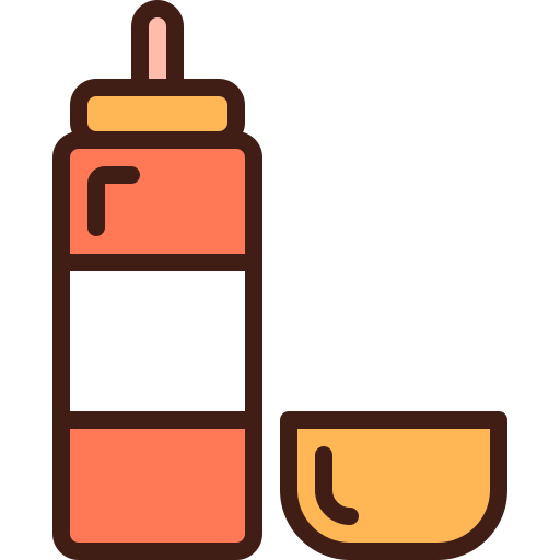 Бутылка для соуса Generic Outline Color иконка