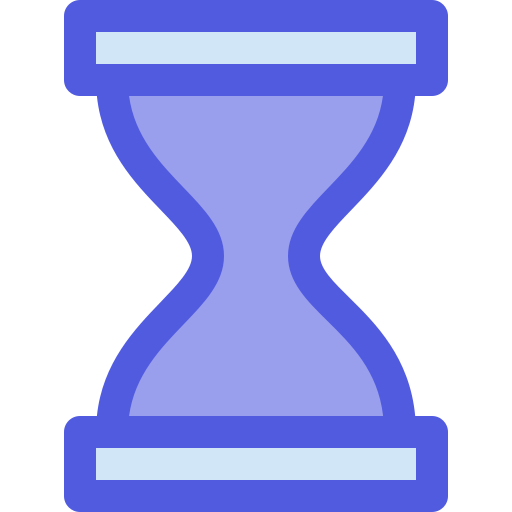 reloj de arena Berkahicon Lineal Color icono