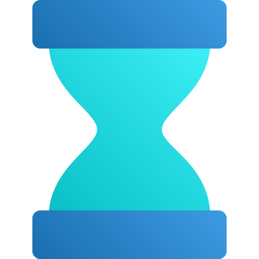 reloj de arena Generic Flat Gradient icono