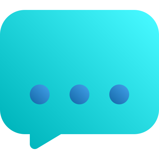 chatbox Generic Flat Gradient icoon