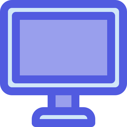 monitor Berkahicon Lineal Color ikona