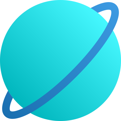 saturno Generic Flat Gradient icono