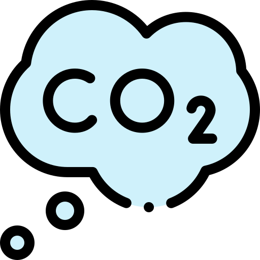 co2 Detailed Rounded Lineal color icon