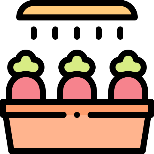 Vegetables Detailed Rounded Lineal color icon