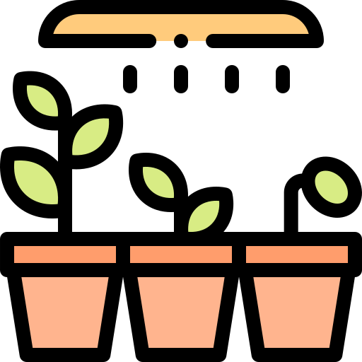 Sprout Detailed Rounded Lineal color icon