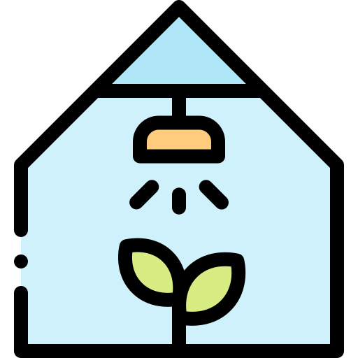 Greenhouse Detailed Rounded Lineal color icon