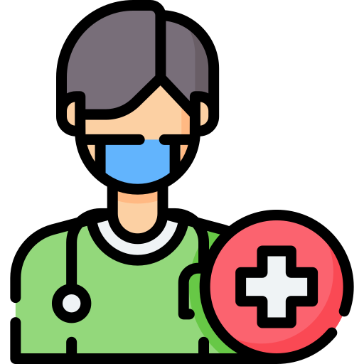 asistente médico Special Lineal color icono