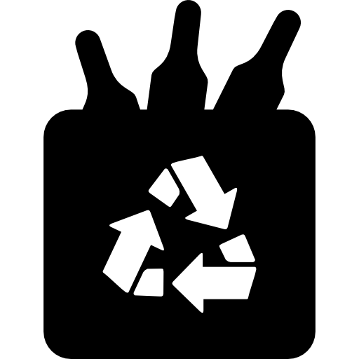 flessen recyclen  icoon