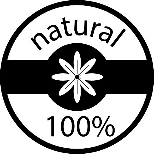emblema 100% natural  Ícone