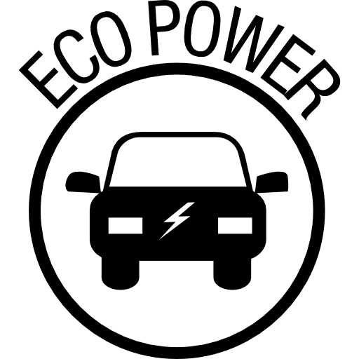 Eco powered car  icon