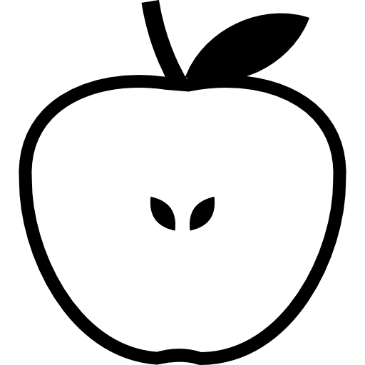 pół jabłka  ikona