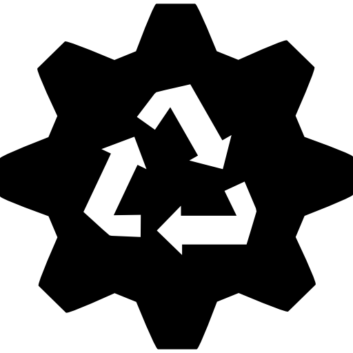 fábrica de reciclaje  icono