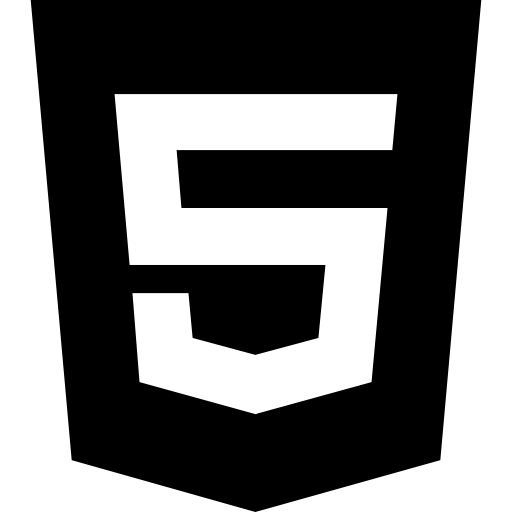 logotipo html 5 Dave Gandy Fill icono