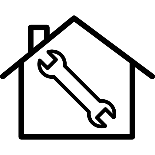 símbolo de reparación de viviendas  icono