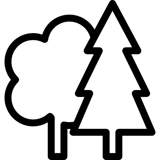 Trees outline  icon