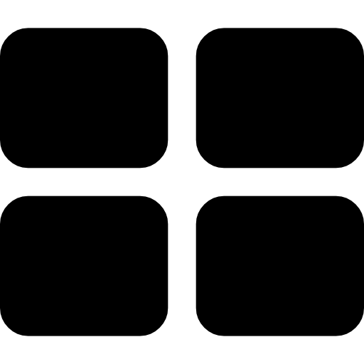 Four black squares Dave Gandy Fill icon