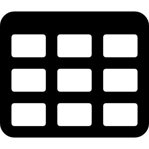 Table grid Dave Gandy Fill icon