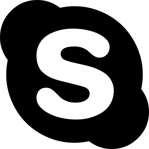 logo skype Dave Gandy Fill Icône