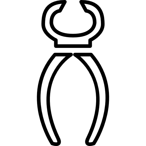 Plier outline  icon