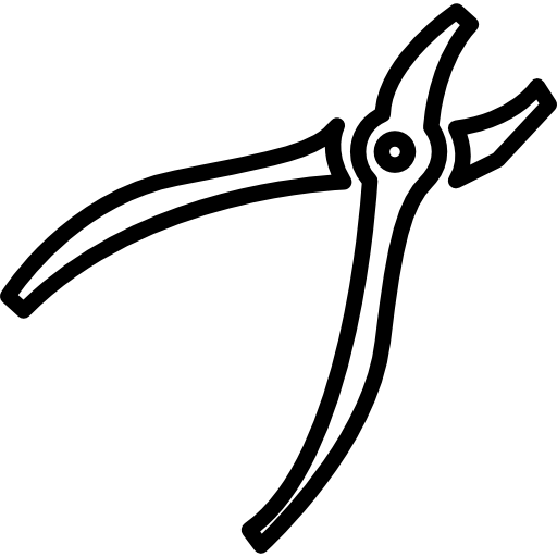 Plier outline  icon