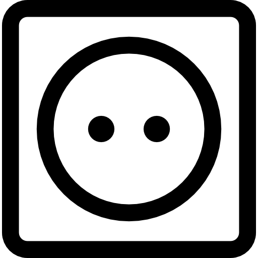 Plug for electric connection  icon