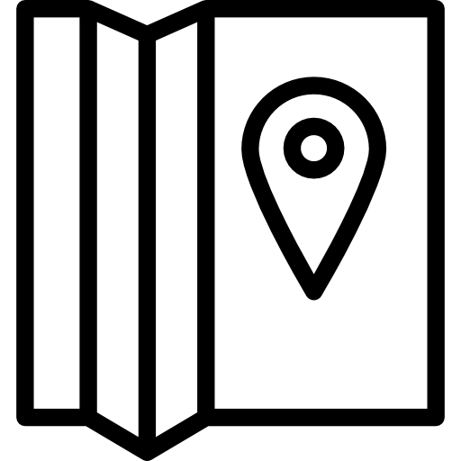 Map folded  icon