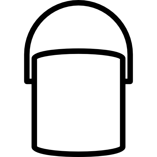 contour du conteneur de peinture  Icône