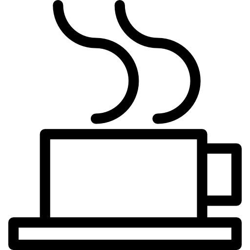 Hot coffee cup  icon