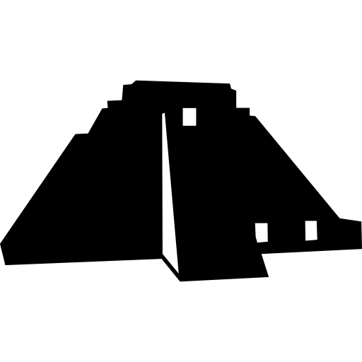 pirámide de uxmal, méxico  icono