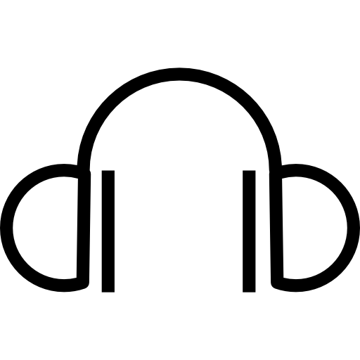 Headphones Retinaicons Lineal icon