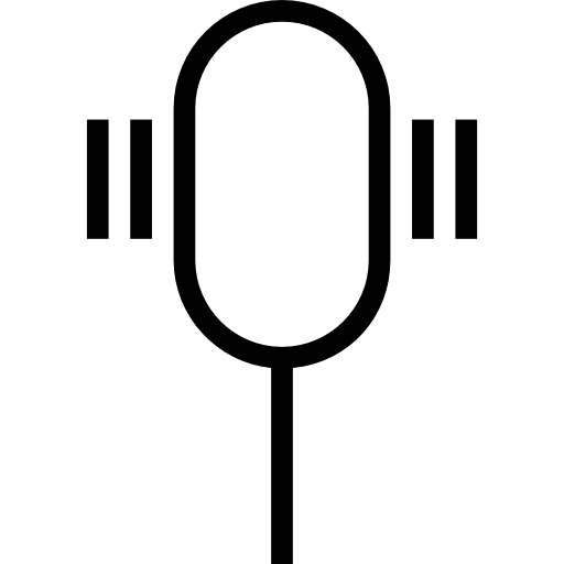 Microphone Retinaicons Lineal icon