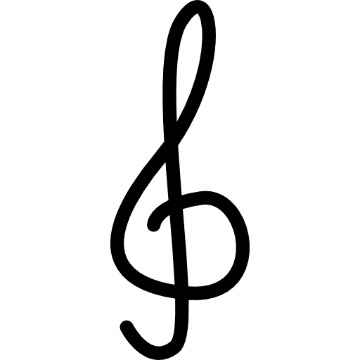 G clef Retinaicons Lineal icon