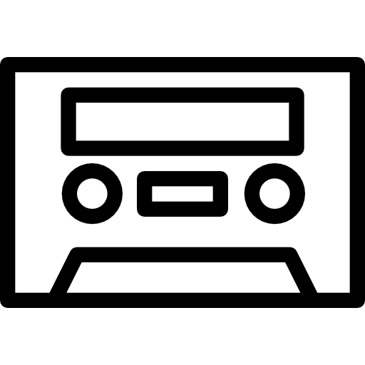 Cassette Retinaicons Lineal icon
