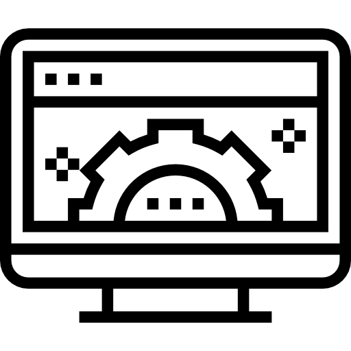 komputer Meticulous Line ikona