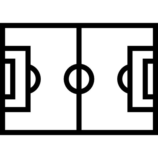 campo de fútbol Meticulous Line icono