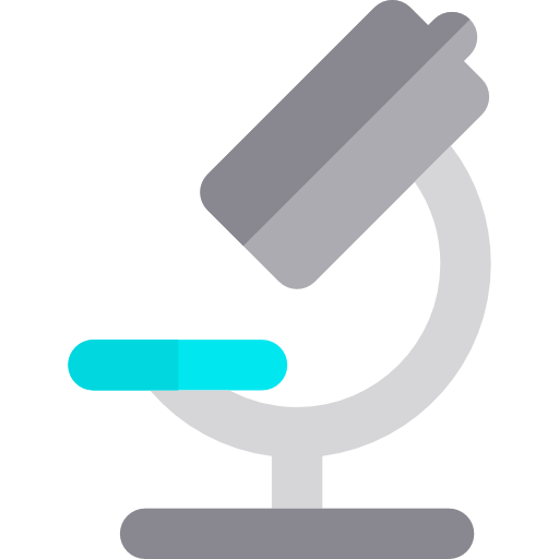microscopio Basic Rounded Flat icono