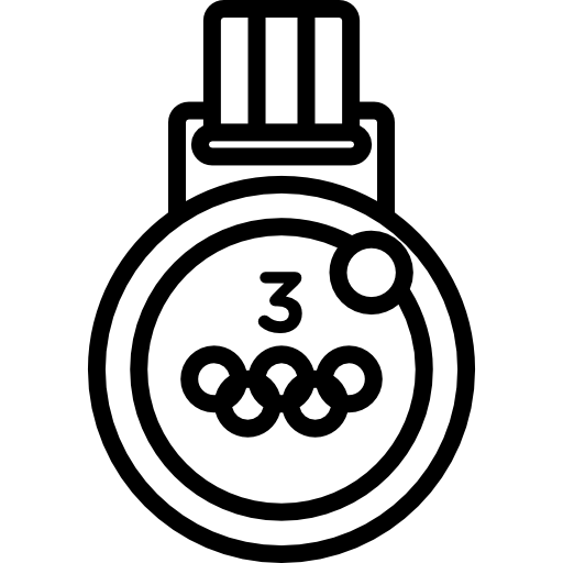 médaille olympique Special Lineal Icône