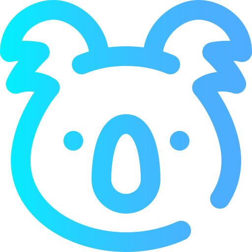 コアラ Super Basic Omission Gradient icon