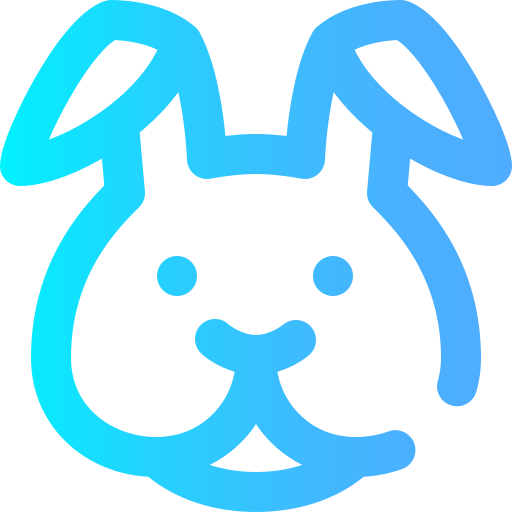 conejo Super Basic Omission Gradient icono
