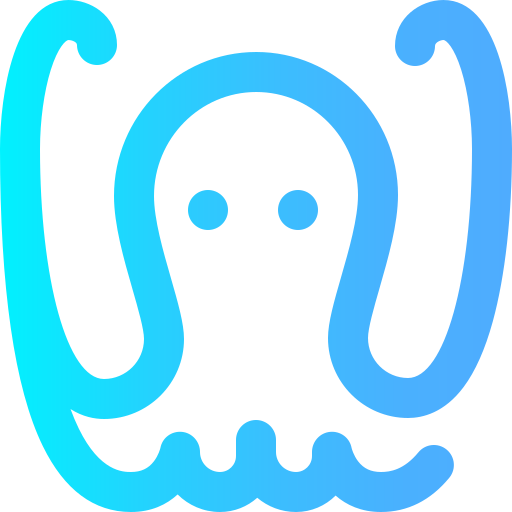 octopus Super Basic Omission Gradient icoon